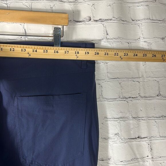 01.Algo Pants Mens 38 Blue Golf Chino Performance Stretch Nylon - Picture 5 of 11